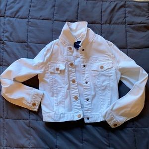 Gap kids White Jean Jacket